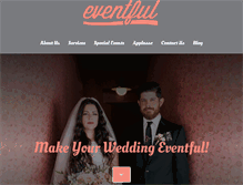 Tablet Screenshot of eventfulweddingplanning.com